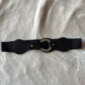 Black vintage stretch belt